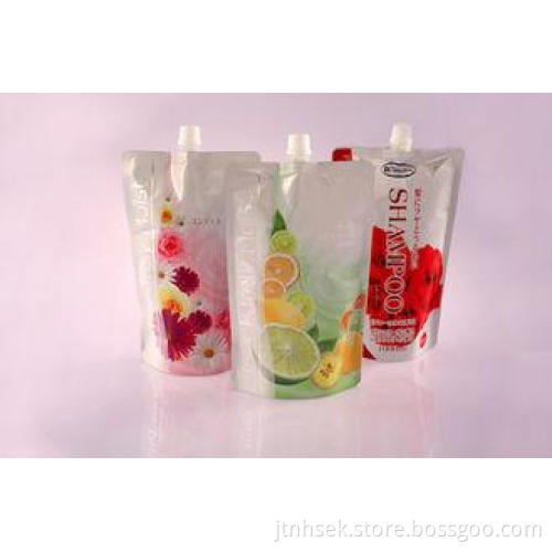 Customized Stand Up Flexible Cosmetic Packaging Bag With Sp